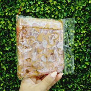 Bolsa de organza mixtas estampado plateado