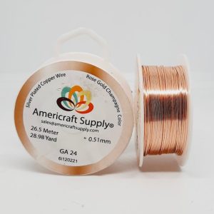 ALAMBRE ROSE GOLD #24 AMERICRAFT SUPPLY