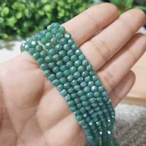 (1005-0064) Cristal rondel azul índigo platinado 4mm