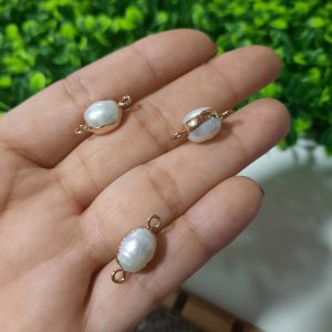 Dije de perla con enchape de oro