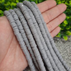 FIMO DE DISCO COLOR GRIS 6MM