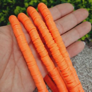 Fimo de disco naranja 8mm