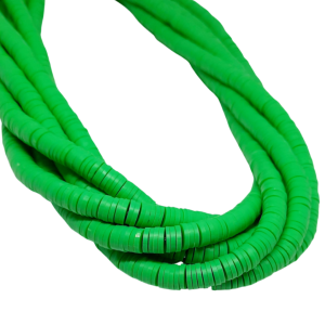 FIMO DE DISCO COLOR VERDE HELECHO 6MM