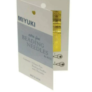 (JPN156) PAQ DE 6 UND + ENHEBRADOR MIYUKI AGUJAS EXTRA FINAS