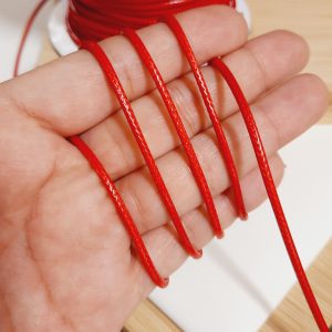 Cordón de serpiente color rojo 2mm