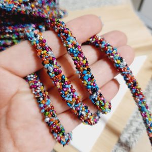 Cordón lurex  decorado mixto