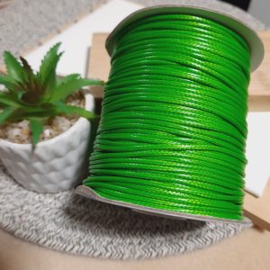 Cordón de serpiente color verde claro 2mm