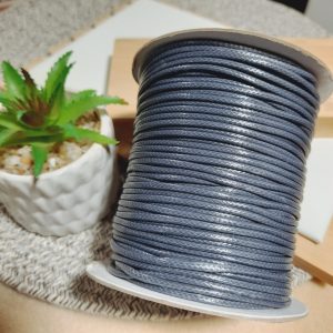 Cordón de serpiente color gris oscuro 2mm