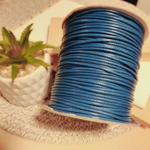 Cordón de serpiente color azul oscuro viejo 2mm
