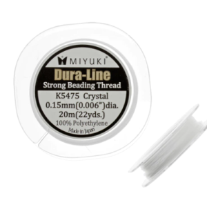 (DUR01520) ROLLO 20 METROS. MIYUKI DURA-LINE 0.15 mm CRYSTAL