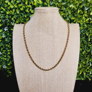 Cadena dorada con enchape de  oro - largo 45cm