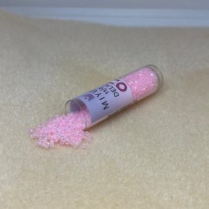 (DB055-TB) MIYUKI DELICA 11/0  COLOR BEAD LINED PALE PINK AB - 7.2 GR
