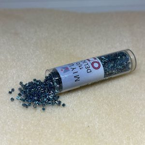 (DBC0085-TB) MIYUKI DELICA 11/0 COLOR BEAD LINED BLUE/ BLUE HX CUT - 7.2 GR