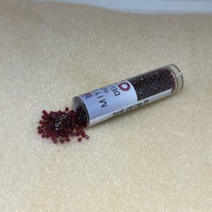 (DB1748-TB) MIYUKI DELICA 11/0 COLOR CRANBERRY LINED CHRTRS AB 7.2 GR