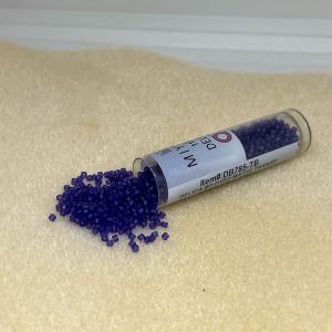 (DB785-TB) MIYUKI DELICA 11/0 COLOR BD DYED MATTE TRANSP VIOLET 7.2 GR