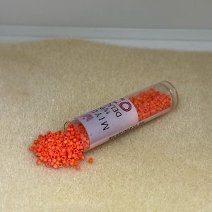 (DB872-TB) MIYUKI DELICA 11/0 COLOR BD MATT OPQUE ORANGE AB 7.2 GR