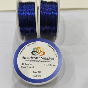 ALAMBRE AZUL PAVO REAL #30 AMERICRAFT SUPPLY